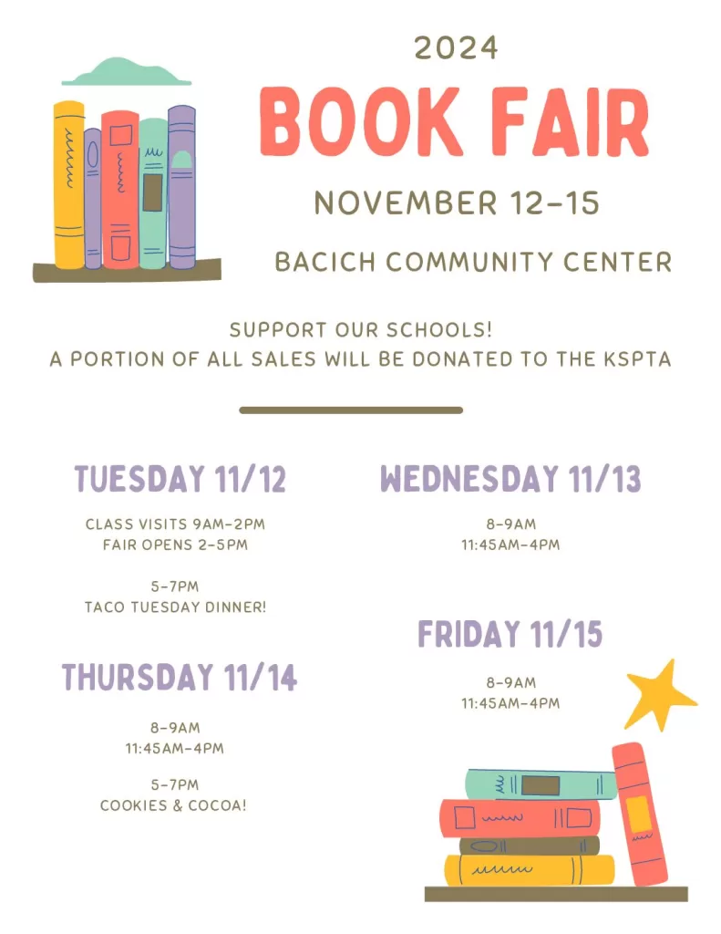 Book Fair (Nov. 12-15)