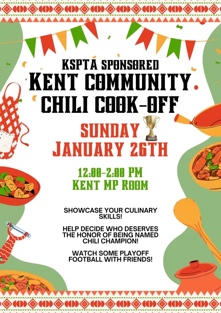 Kent Chili Cook-Off (Jan. 26)